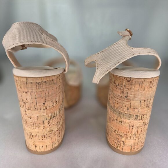 NWT Madden Girl RIIO Womens Canvas Ankle Strap Block Heel Sandals - Picture 4 of 8